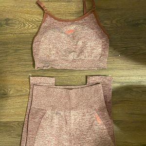gymshark high waisted flex set